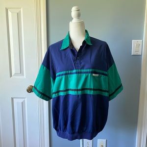 Vintage Members Only Banded Stripe Polo S/S Shirt